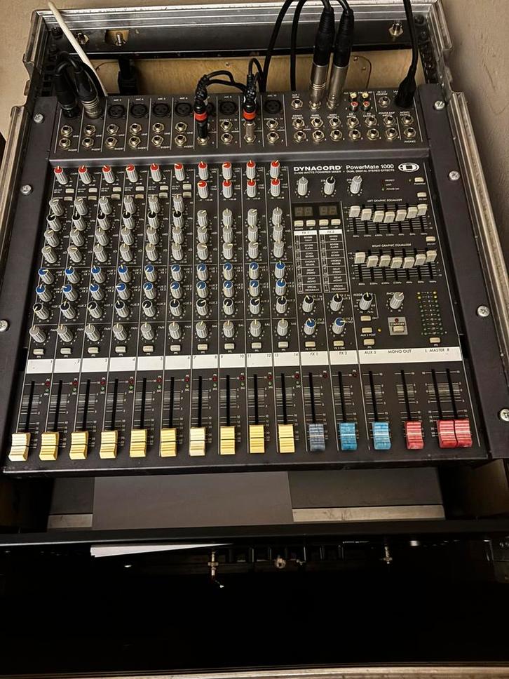 Dynacord Powermate 1000 MK1, Muziek en Instrumenten, Mengpanelen, Gebruikt, 10 tot 20 kanalen, Ophalen of Verzenden