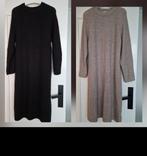 2 GEBREIDE ZWARTE&TAUPE JURKEN  MAAT M €20,-P.ST, Maat 38/40 (M), H&M, Overige kleuren, Ophalen of Verzenden