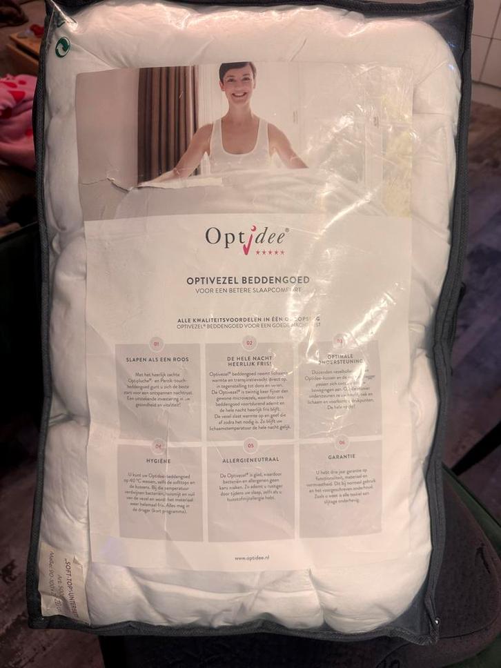 Optidee Soft-Topper - Nieuw in verpakking!, Huis en Inrichting, Slaapkamer | Beddengoed, Nieuw, Deken of Dekbed, Eenpersoons, Wit