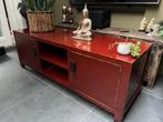 Chinees tv dressoir kast chinese aziatische donkerrood 160cm, Huis en Inrichting, Kasten | Televisiemeubels, Verburgt Vintage