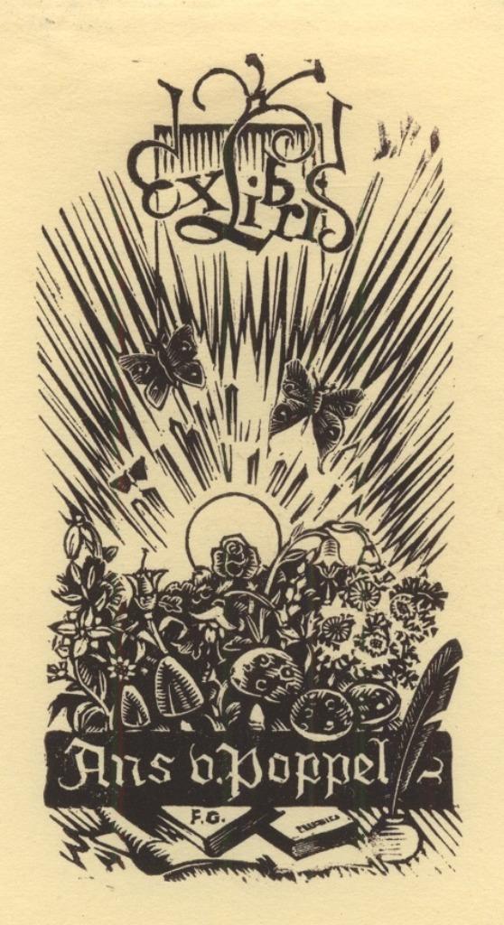 0588 Ex Libris Nederland : Harry Corvers, 1945, Antiek en Kunst, Kunst | Etsen en Gravures, Verzenden