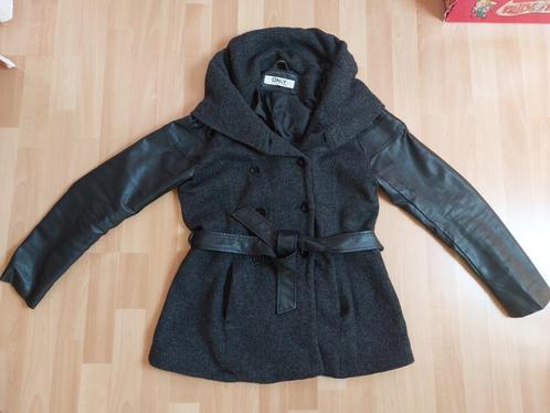 Grijze wollen winterjas *Only*, Kleding | Dames, Jassen | Winter, Zo goed als nieuw, Maat 42/44 (L), Grijs, Ophalen of Verzenden