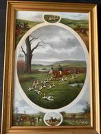 Schilderij jacht tafereel, Antiek en Kunst, Ophalen