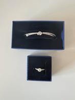 Swarovski armband en ring, Ophalen of Verzenden, Zo goed als nieuw, Zilver, Dame