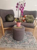 Compleet set fauteuils met poef, Huis en Inrichting, Fauteuils, Ophalen, 75 tot 100 cm, Zo goed als nieuw, Stof