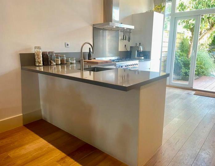 L-keuken + Smegfornuis + inbouwapparatuur – zelf demonteren, Huis en Inrichting, Keuken | Complete keukens, Gebruikt, Hoekkeuken