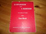 Leo smit - 12 stukken voor 4 handen, Gebruikt, Ophalen of Verzenden, Artiest of Componist, Piano