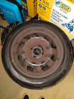 Autobanden set 195/55R16 met stalen velg en wieldoppen, Auto-onderdelen, Banden en Velgen, Ophalen, Gebruikt, 16 inch, Band(en)