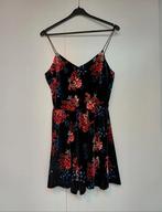 Jumpsuite velvet, Kleding | Dames, Maat 38/40 (M), H&M, Zwart, Ophalen of Verzenden