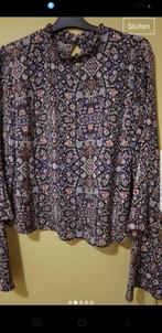 Vintage blouse met verlengde mouw, Nieuw, Blauw, Maat 38/40 (M), Ophalen of Verzenden