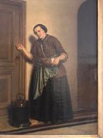 Klop op de deur van Martinus Christiaan Schenk 1861, Antiek en Kunst, Ophalen of Verzenden