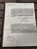 Uniek document mei 1940 kolonel J. Veenbaas, Verzamelen, Militaria | Tweede Wereldoorlog, Ophalen of Verzenden, Nederland