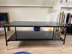 IKEA ASPEROD Coffee table, black/glass black, Huis en Inrichting, Tafels | Salontafels, 100 tot 150 cm, Minder dan 50 cm, Rechthoekig