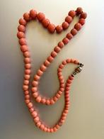 Antiek collier ca. 1900, faux bloedkoraal, glaspasta, zeldz., Verzenden, Overige materialen, Ketting