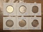 6 stuk mooie oude zilveren Russische munten. 50 kopeken., Ophalen of Verzenden, Rusland, Setje, Zilver