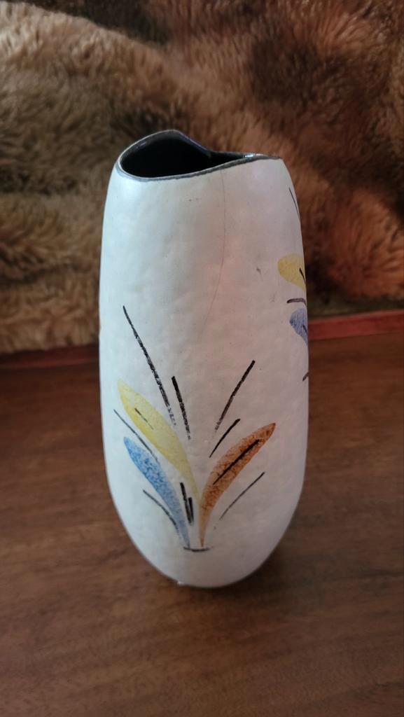 Vintage Fohr Keramiek Vaasje - Duits Design, Huis en Inrichting, Woonaccessoires | Vazen, Gebruikt, Overige kleuren, Minder dan 50 cm