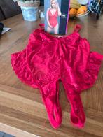 Rode open kruis body xxl (gewassen), Ophalen of Verzenden, Rood, Body of Korset
