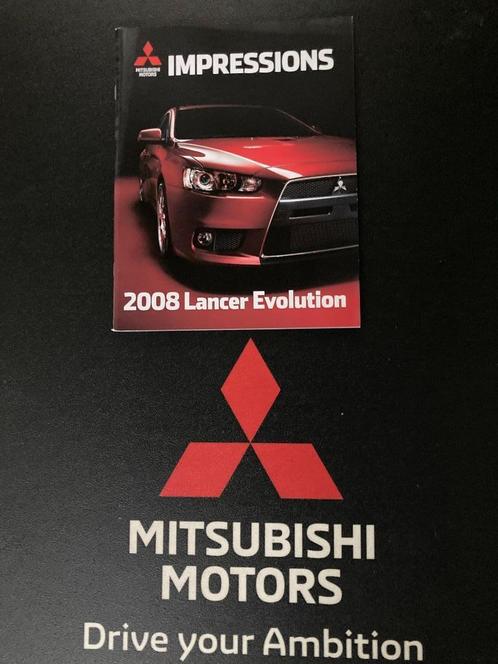 T E A B:11 verschillende Mitsubishi Lancer Evolution folders, Boeken, Auto's | Folders en Tijdschriften, Zo goed als nieuw, Mitsubishi