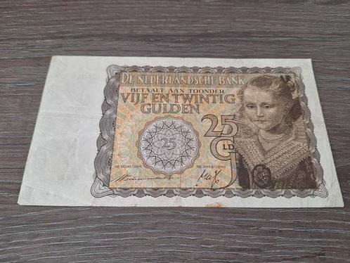 Biljet 25 gulden 1940, Prinsesje 1, Postzegels en Munten, Bankbiljetten | Nederland, 25 gulden, Ophalen of Verzenden