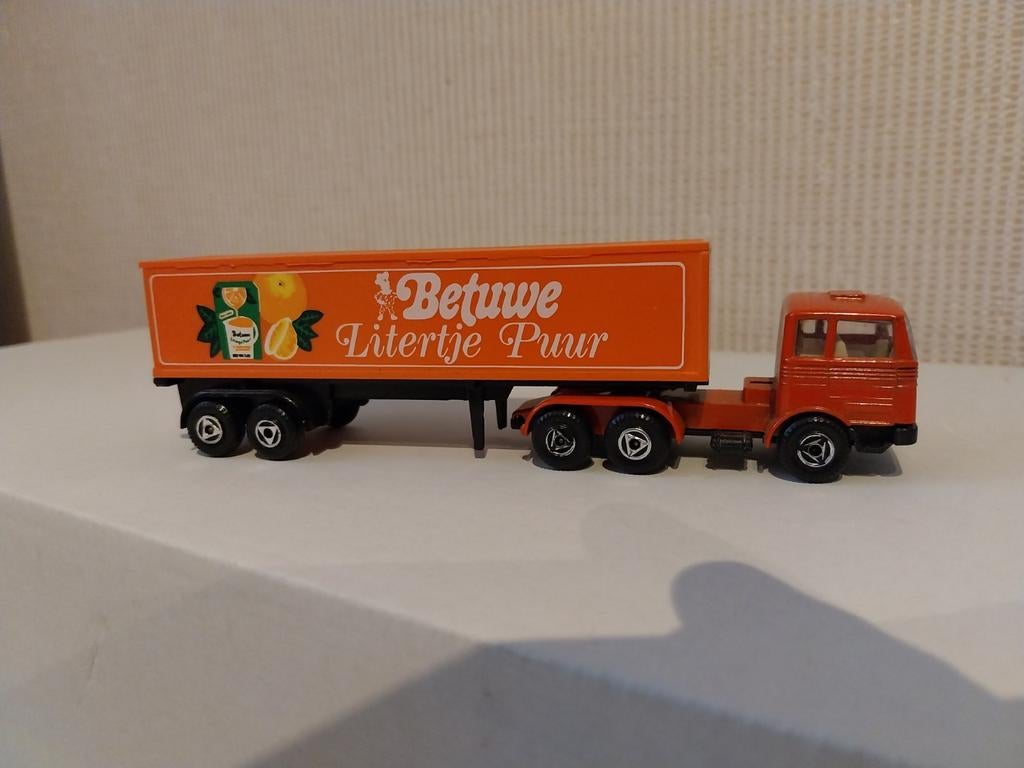 Efsi Mercedes Benz truck met oplegger Betuwe Litertje Puur, Ophalen of Verzenden, Zo goed als nieuw, Bus of Vrachtwagen, Efsi