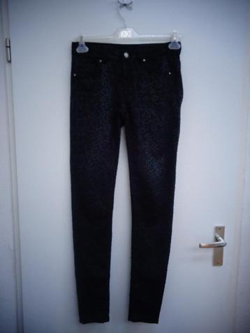 Supertrash zwarte broek, slangenmotief, maat M/38 (W28) beschikbaar voor biedingen