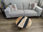 Unieke Handgemaakte Epoxy Rivier Salontafel walnoot hout, 50 tot 100 cm, Overige materialen, Rond, Nieuw