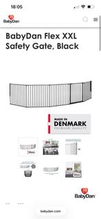 Babydan Flex XXL Traphek zwart - nieuwstaat!, Ophalen, Zo goed als nieuw, Metaal of IJzer, 115 cm of meer