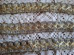 Oude brokaat band met goud draad, Antiek en Kunst, Ophalen of Verzenden