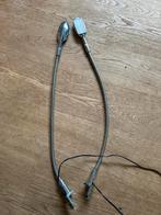 Set van 2 LED Nachtkast Lampjes, Ophalen of Verzenden, Gebruikt, Metaal, Minder dan 100 cm