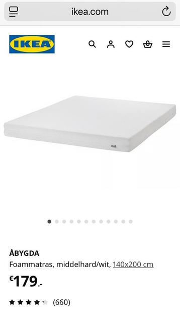 Nieuw/zgan ÅBYGDA Foammatras 140x200 beschikbaar voor biedingen