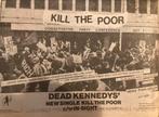 Paginagrote A4 advertentie DEAD KENNEDYS Kill the Poor relea, Ophalen of Verzenden
