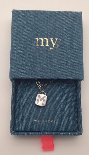 My Jewellery Zilverkleurige ketting met letter M in doosje beschikbaar voor biedingen