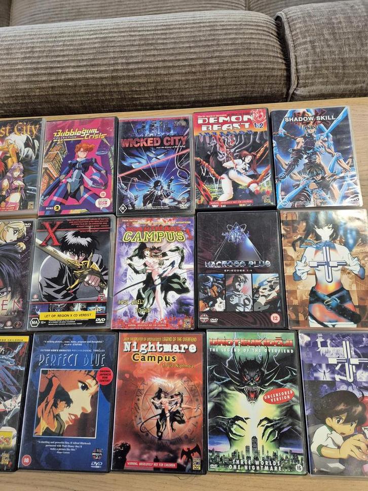 Diverse Japanse Anime Hentai / Manga DVD’s €7,50 per stuk., Cd's en Dvd's, Dvd's | Tekenfilms en Animatie, Gebruikt, Anime (Japans)