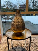 Mooi bewerkte vaas zilver aluminium 34cm, Ophalen, Overige materialen, Overige kleuren, Zo goed als nieuw