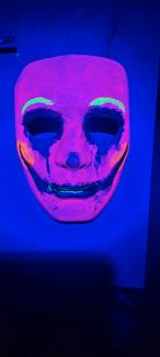 Blacklight Halloween Masker - Uniek!, Ophalen of Verzenden