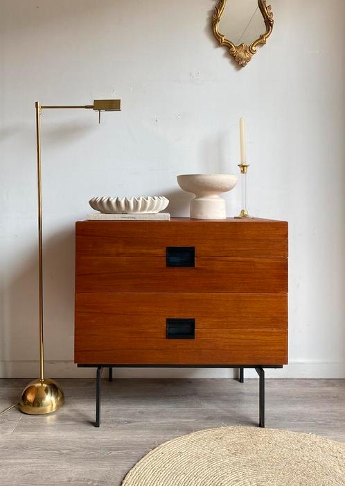 PASTOE DU10 Cees Braakman Ladekast vintage jaren ‘60, Huis en Inrichting, Kasten | Ladekasten, Gebruikt, 50 tot 100 cm, 25 tot 50 cm
