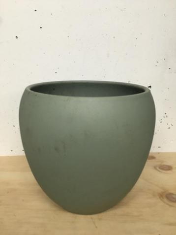 Bloempot groen 31cm lichtgroen mat pot groot beschikbaar voor biedingen
