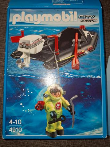 Playmobil City Action Duiker met Boot - Set 4910 beschikbaar voor biedingen