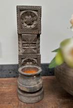 Wandconsole houtsnijwerk india oosters bloem sleets, Antiek en Kunst, Ophalen of Verzenden
