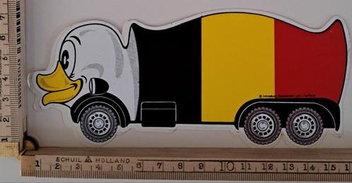 Vintage sticker Holland Duck België vrachtauto vrachtwagen, Verzamelen, Stickers, Zo goed als nieuw, Overige typen, Ophalen of Verzenden