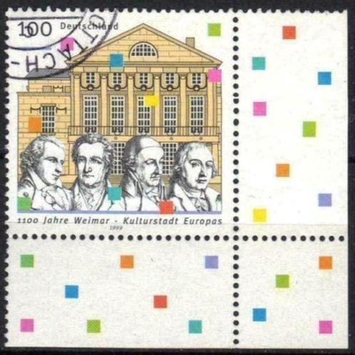 Duitsland 1999 - Yvert 1860 - 1100 Jaar Weimar (ST), Postzegels en Munten, Postzegels | Europa | Duitsland, Gestempeld, 1990 tot heden