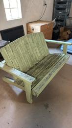 Tuinbank groen houten bank gratis af te halen, Tuin en Terras, Tuinbanken, Ophalen, Gebruikt, Hout