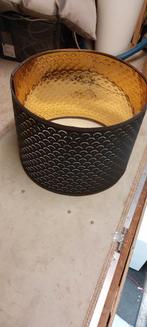 IKEA NYMO Lampenkap Zwart/Goud 3st., Gebruikt, 25 tot 50 cm, Rond, Ophalen of Verzenden