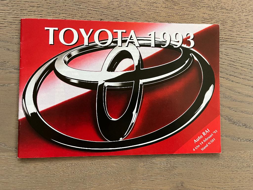 Autofolder/Brochure Toyota Overzicht 1993, Ophalen of Verzenden, Nieuw, Toyota