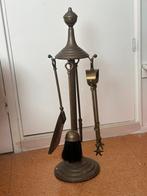 Koperen haardstel, Huis en Inrichting, Haarden, Ophalen of Verzenden, Gebruikt, Vrijstaande haard, Overige soorten