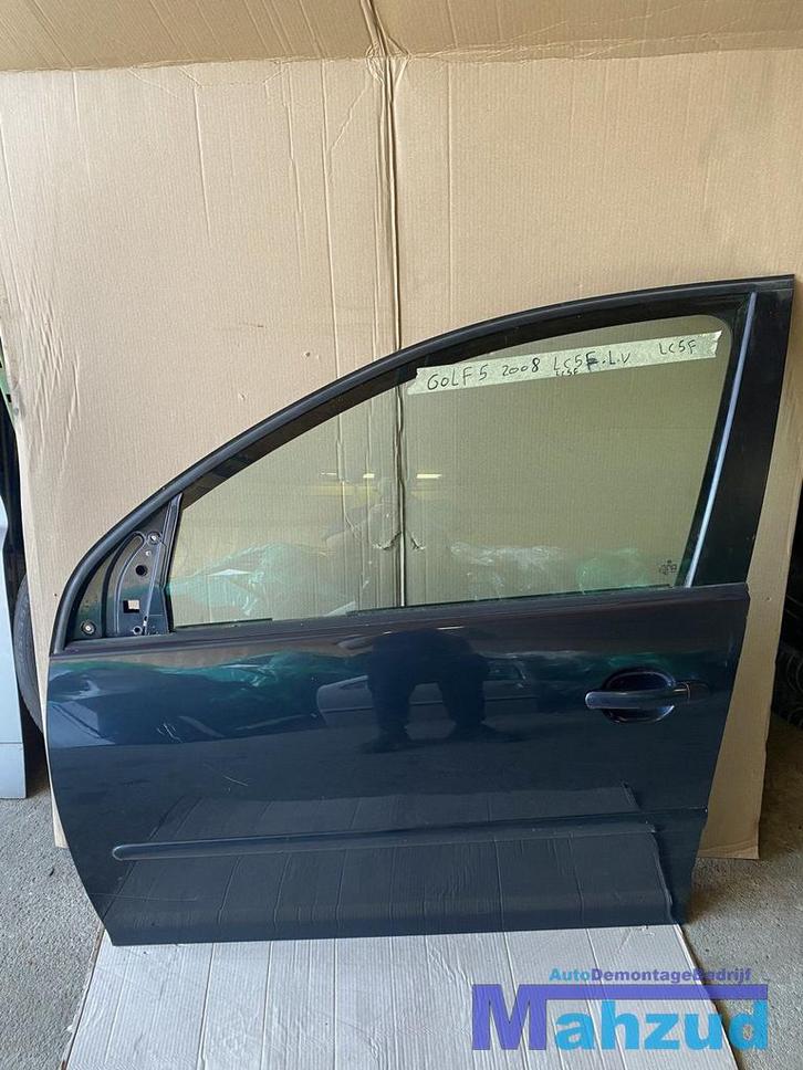 VW GOLF 5 groen LC5F Links linker voor deur portier, Auto-onderdelen, Carrosserie en Plaatwerk, Deur, Volkswagen, Gebruikt, Ophalen of Verzenden