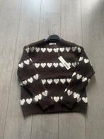Bruine trui met hartjes NIEUW!, Boutiek, Bruin, Nieuw, Ophalen of Verzenden