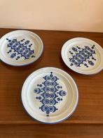 Set van 3 West Germany gebaksbordjes, Huis en Inrichting, Keuken | Servies, Gebruikt, Keramiek, Ophalen of Verzenden, Bord(en)