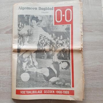 Voetbalbijlage Algemeen Dagblad seizoen 1968-1969 beschikbaar voor biedingen