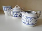 Blauw - witte antieke suiker & melk set, Antiek en Kunst, Ophalen of Verzenden